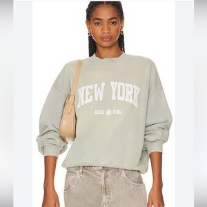 Anine Bing Oversized Varsity Sweatshirt